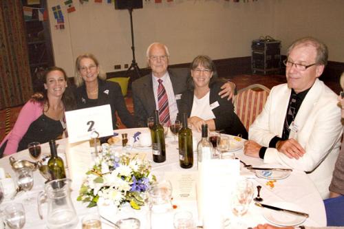 Left to right, Roxanne Stamm (USA), Beth Sweigart (USA), Peter Green (USA), Pam Beale (USA), Kenneth Eliasson (Sweden)